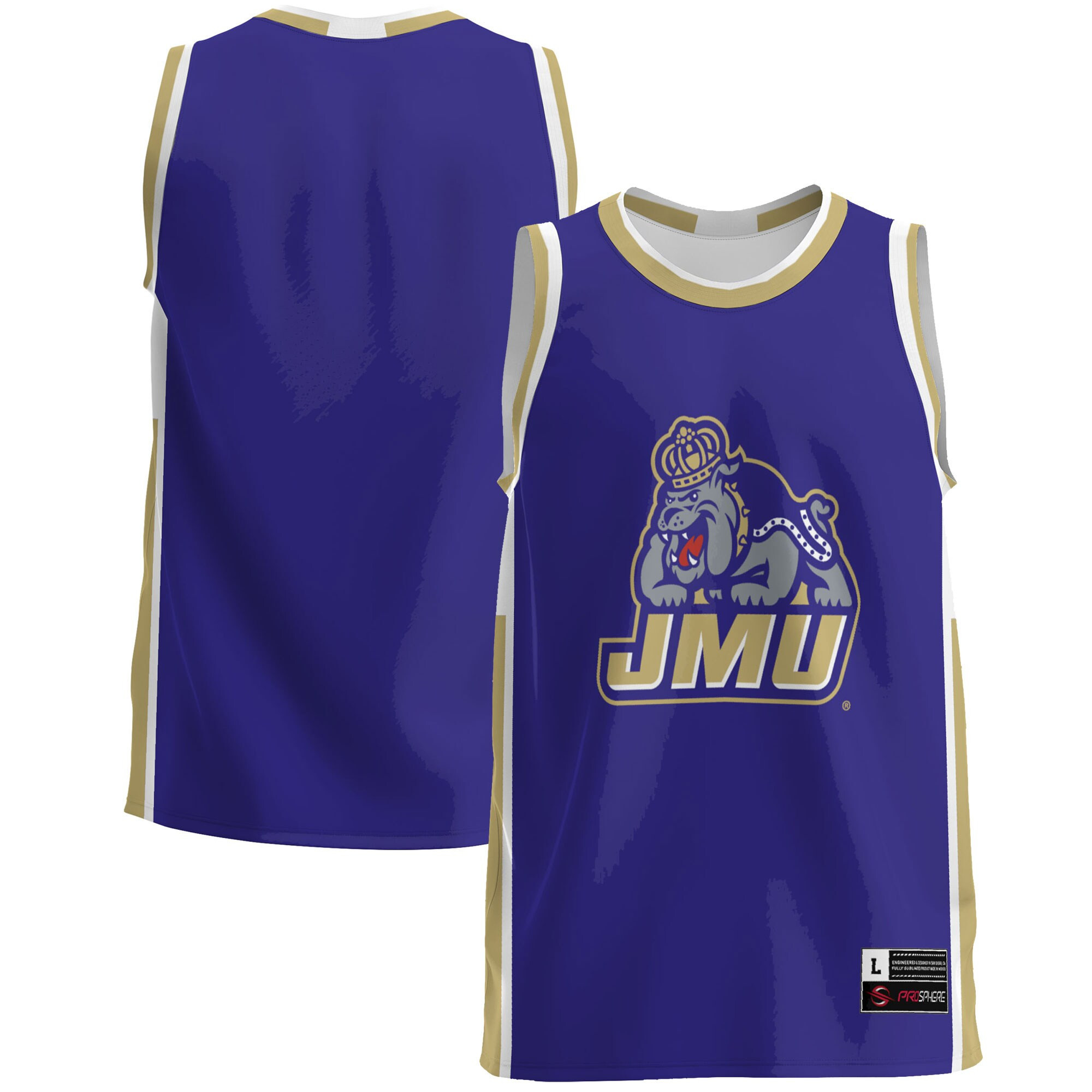 James Madison Dukes Basketball Jersey - Purple Ncaa