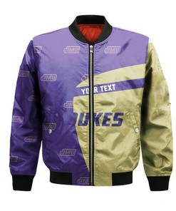 James Madison Dukes Bomber Jacket Special Style - NCAA