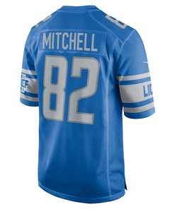 James Mitchell Detroit Lions Player Game Jersey - Blue