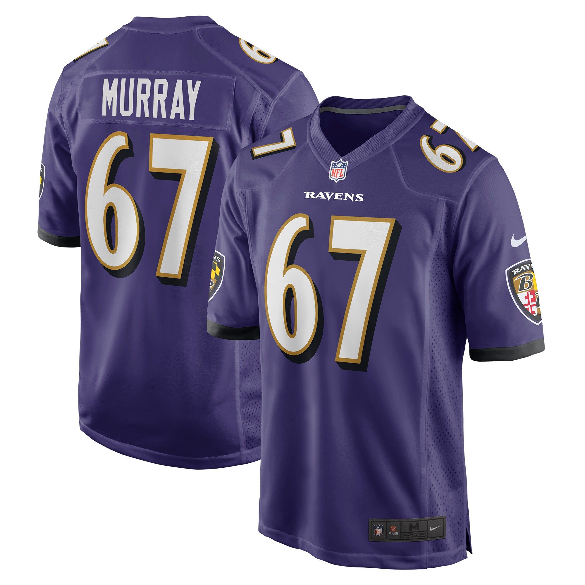 James Murray Baltimore Ravens Player Game Jersey - Purple Nfl