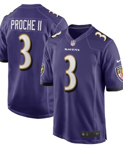 James Proche II Baltimore Ravens Team Game Player Jersey - Purple