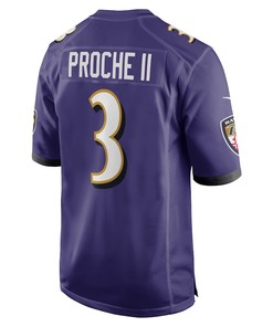 James Proche II Baltimore Ravens Team Game Player Jersey - Purple