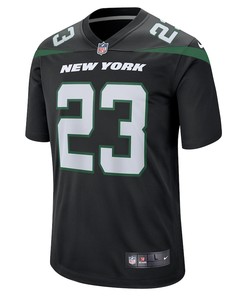 James Robinson 23 New York Jets Alternate Game Player Jersey - Stealth Black