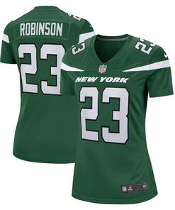 James Robinson 23 New York Jets Women's Game Player Jersey - Gotham Green