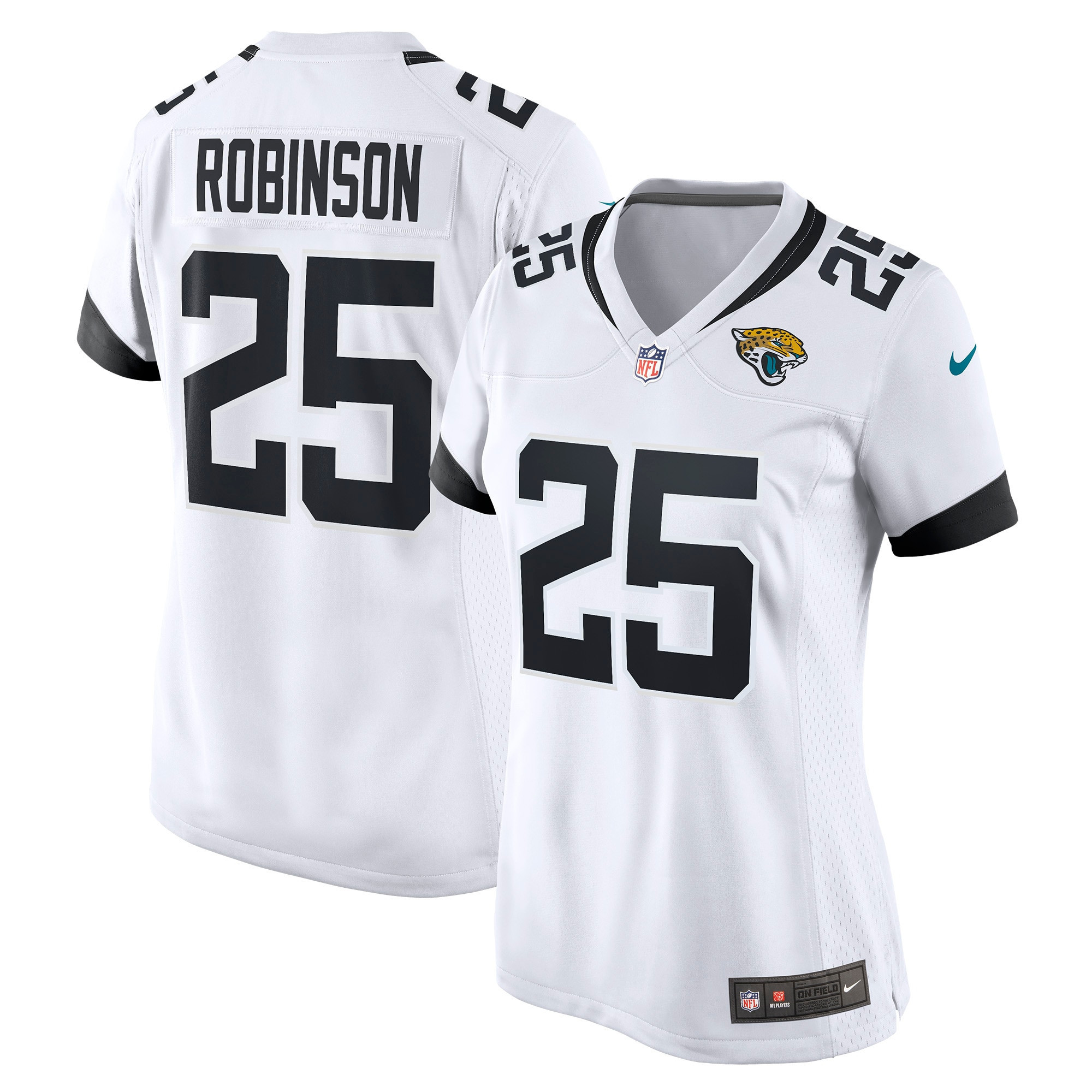 James Robinson Jacksonville Jaguars Womens Game Jersey - White Nfl