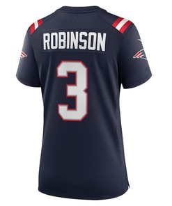 James Robinson New England Patriots Women's Player Game Jersey - Navy