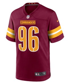 James Smith-Williams Washington Commanders Game Player Jersey - Burgundy