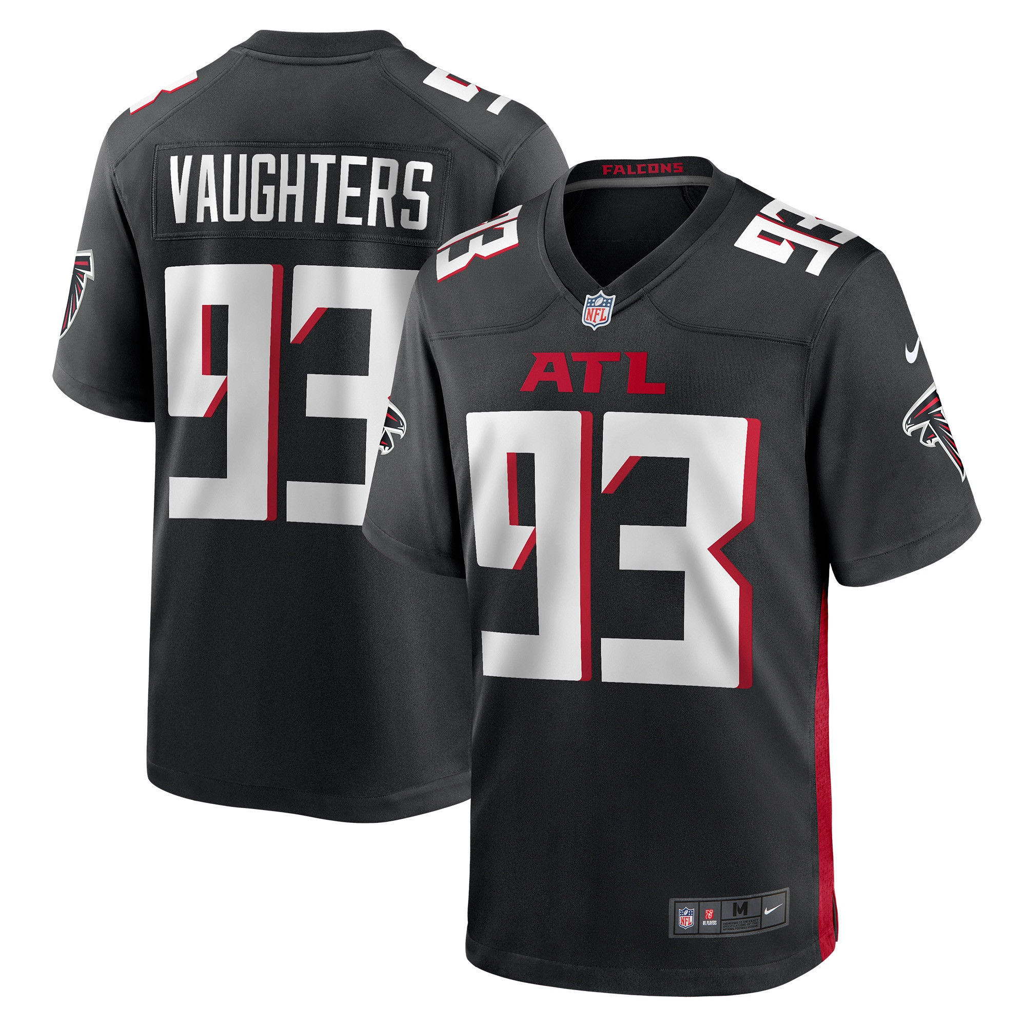 James Vaughters Atlanta Falcons Game Jersey - Black Nfl