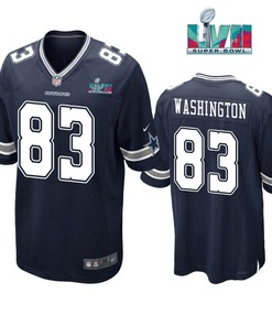 James Washington 83 Dallas Cowboys Super Bowl LVII Super Bowl LVII Navy Men Game Jersey