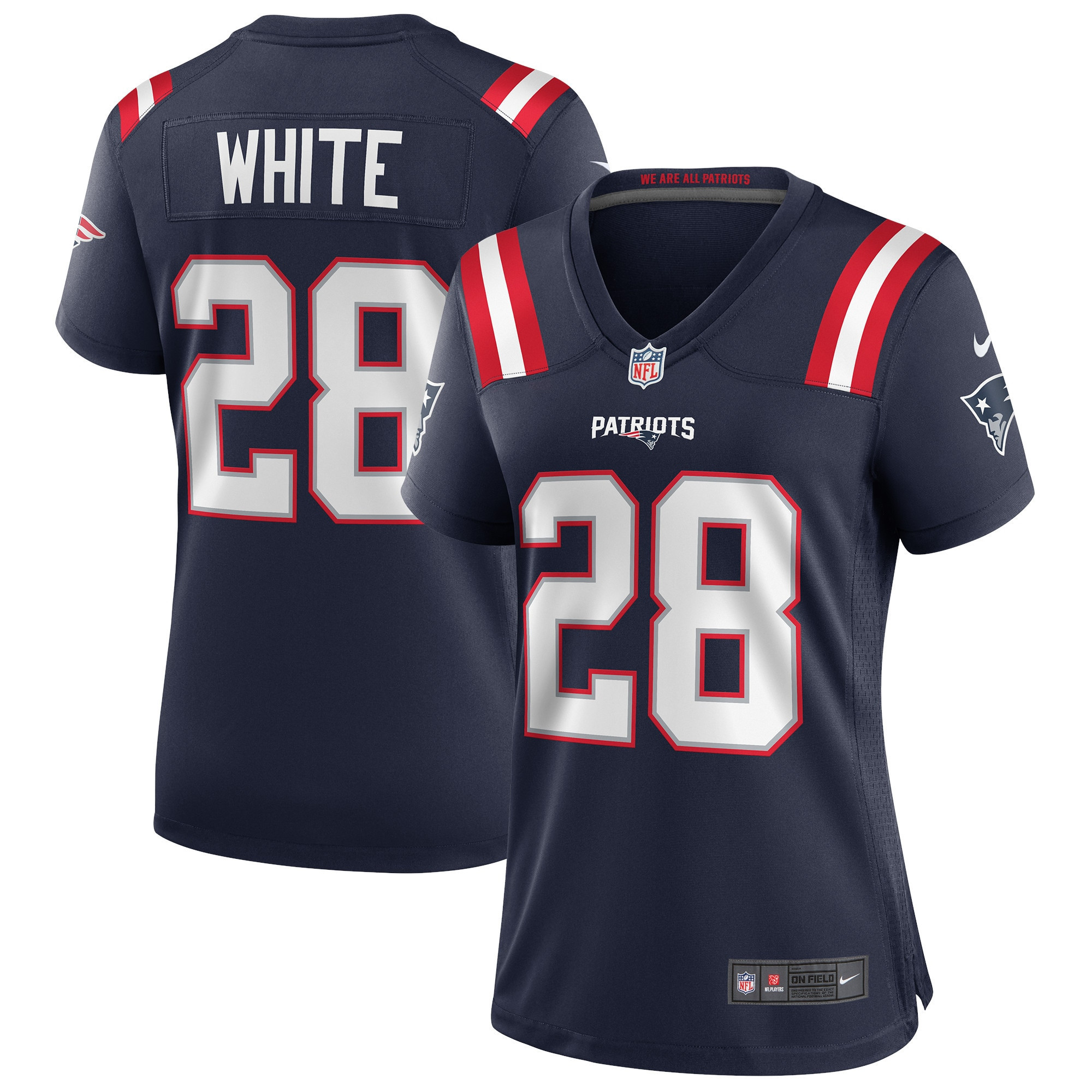 James White New England Patriots Womens Game Jersey - Navy Nfl