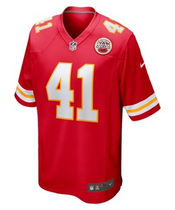 James Winchester 41 Kansas City Chiefs Game Jersey - Red