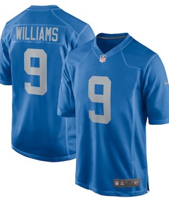 Jameson Williams 9 Detroit Lions Player Game Jersey - Blue