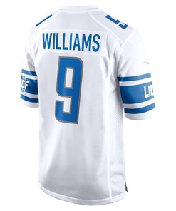 Jameson Williams 9 Detroit Lions Player Game Jersey - White