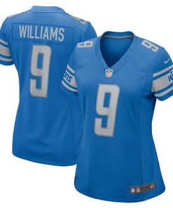 Jameson Williams 9 Detroit Lions Women's Player Game Jersey - Blue