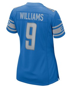 Jameson Williams 9 Detroit Lions Women's Player Game Jersey - Blue