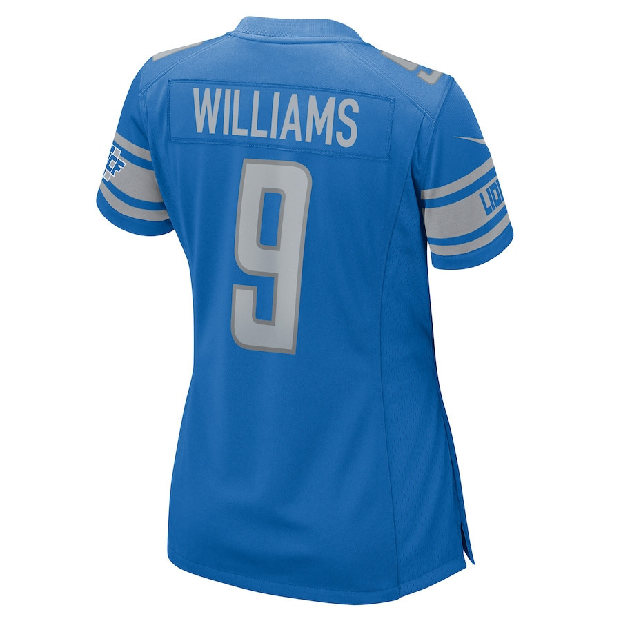 Jameson Williams 9 Detroit Lions Women's Player Game Jersey - Blue