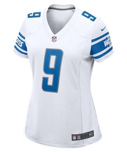 Jameson Williams 9 Detroit Lions Women's Player Game Jersey - White