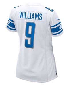 Jameson Williams 9 Detroit Lions Women's Player Game Jersey - White