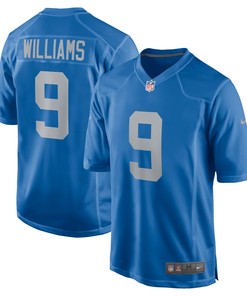 Jameson Williams Detroit Lions Player Game Jersey Blue Nfl