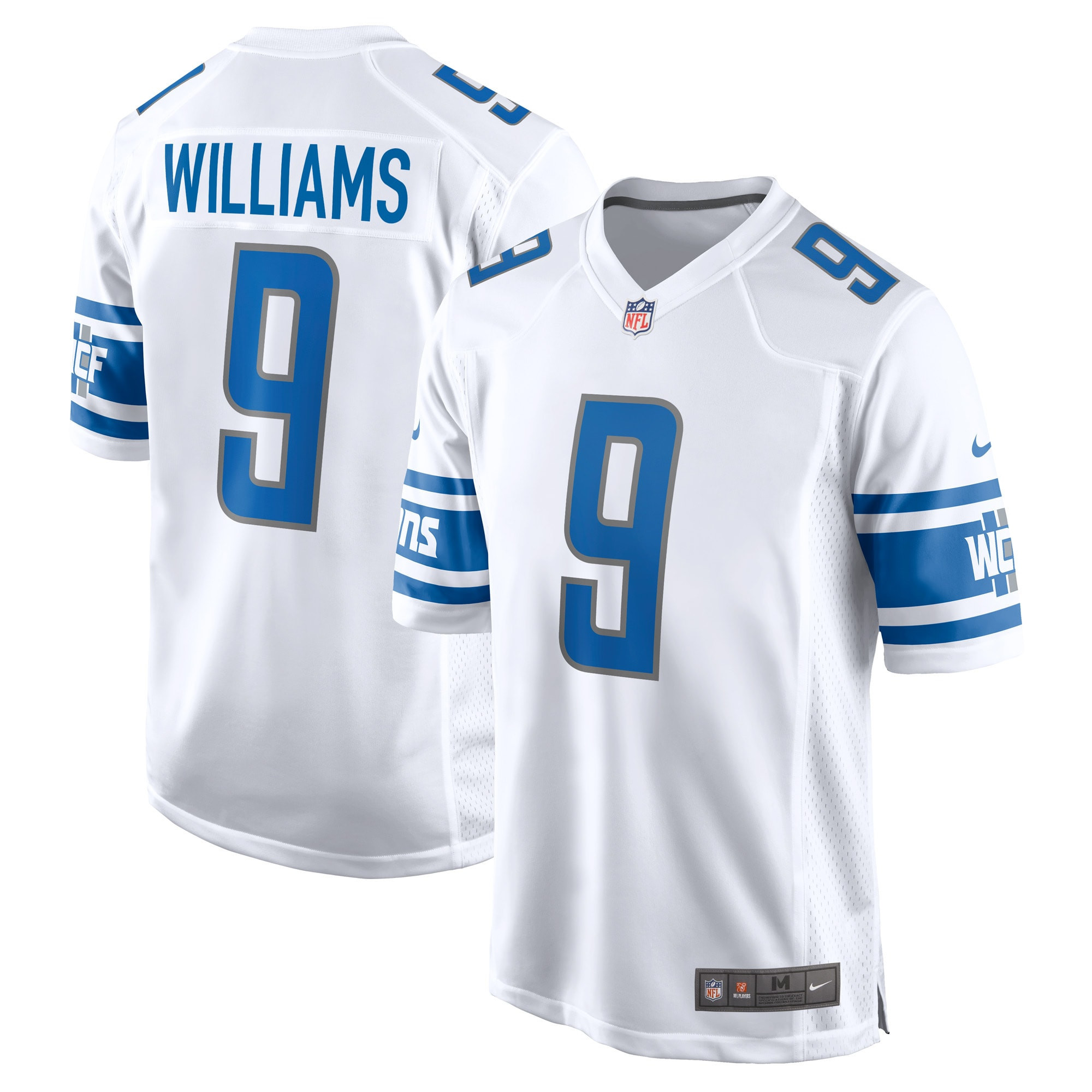 Jameson Williams Detroit Lions Player Game Jersey White Nfl