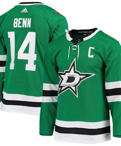 Jamie Benn Dallas Stars Adidas Home Captain Patch Primegreen Authentic Pro Player Jersey Kelly Green Nhl