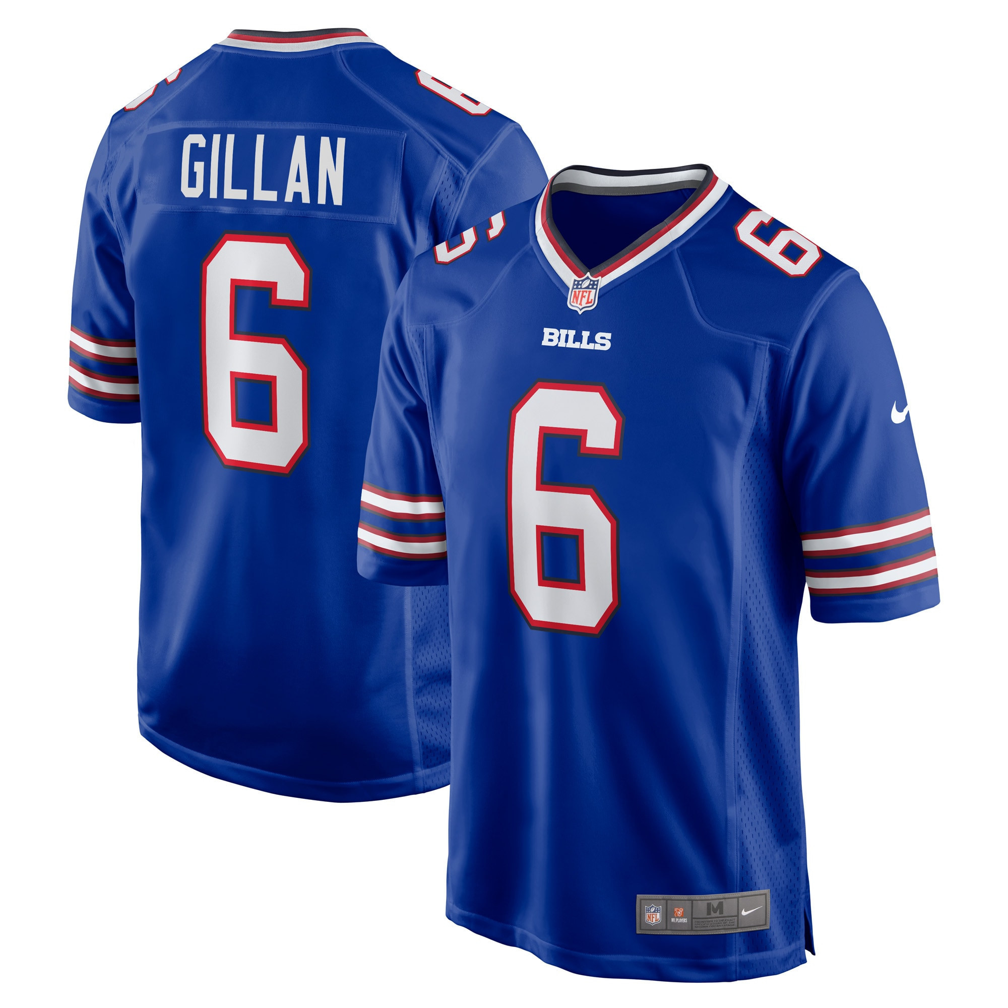 Jamie Gillan Buffalo Bills Game Jersey - Royal Nfl