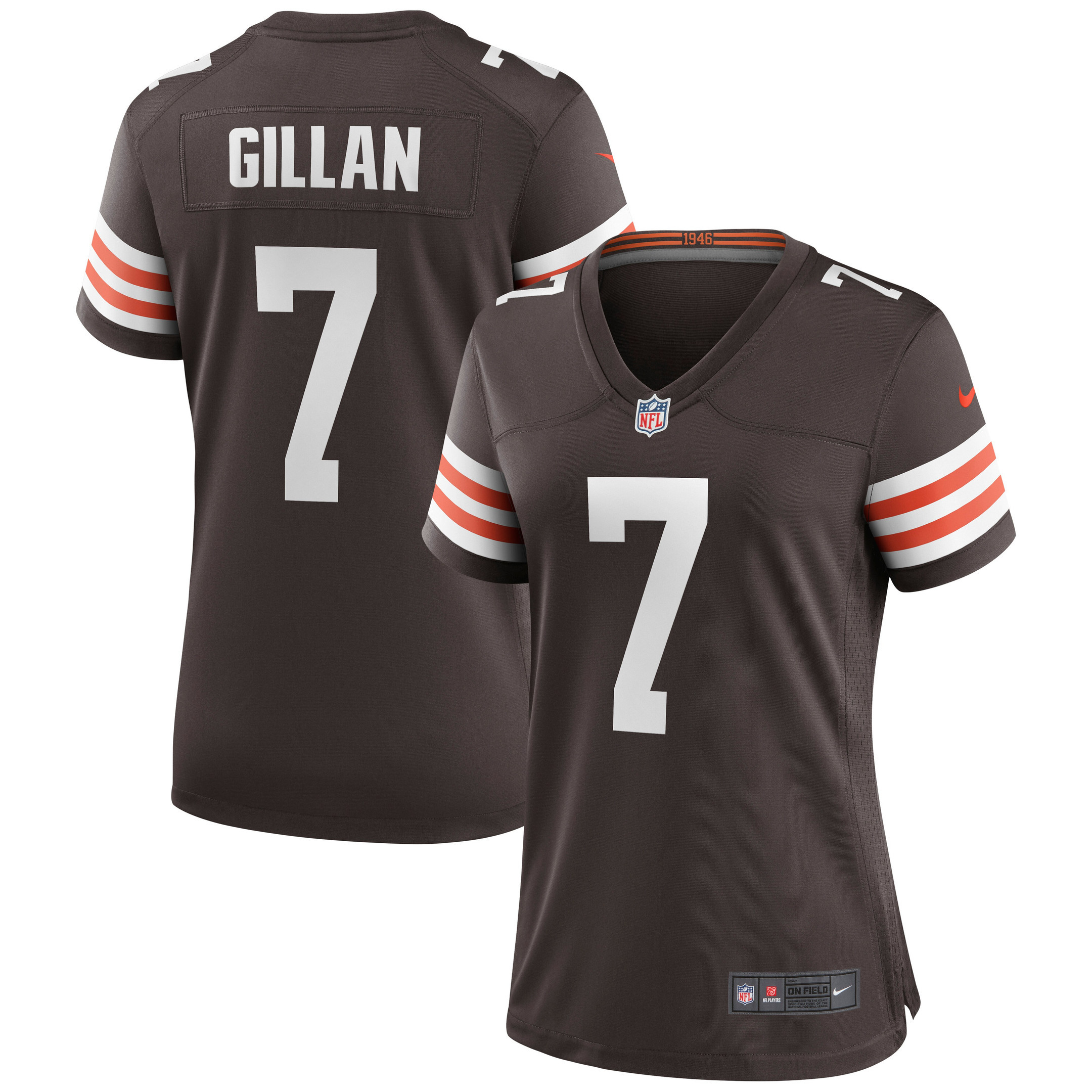 Jamie Gillan Cleveland Browns Womens Game Jersey - Brown Nfl