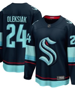 Jamie Oleksiak Seattle Kraken Fanatics Branded Home Breakaway Player Jersey - Deep Sea Blue Nhl