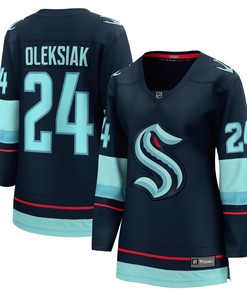 Jamie Oleksiak Seattle Kraken Fanatics Branded Womens Home Breakaway Player Jersey - Deep Sea Blue Nhl