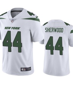 Jamien Sherwood 44 New York Jets White Vapor Limited Jersey