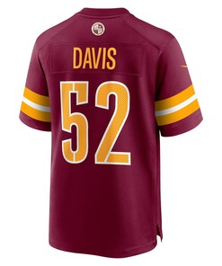 Jamin Davis Washington Commanders Player Game Jersey - Burgundy