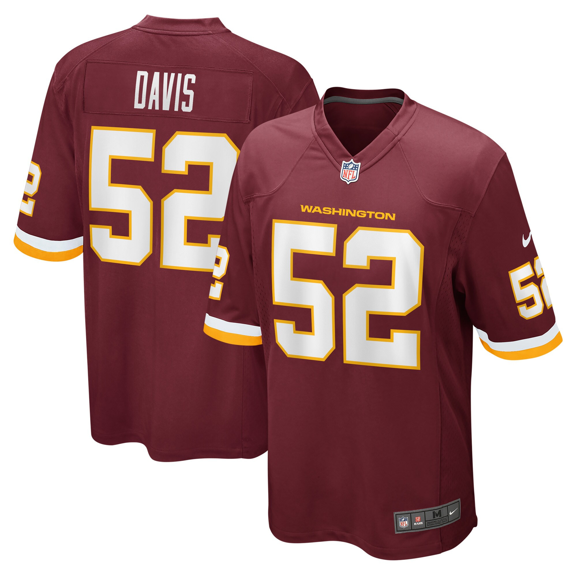 Jamin Davis Washington Football Team Game Jersey - Burgundy Nfl