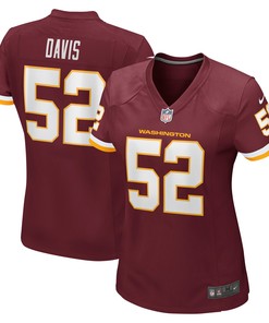 Jamin Davis Washington Football Team Womens Player Game Jersey - Burgundy Nfl