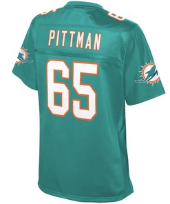 Jamiyus Pittman Miami Dolphins Nfl Pro Line Womens Player Jersey - Aqua