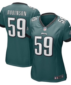 Janarius Robinson 59 Philadelphia Eagles Women's Home Game Player Jersey - Midnight Green