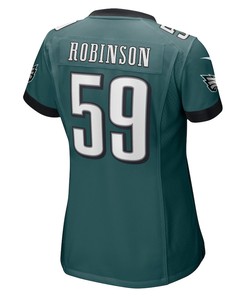 Janarius Robinson 59 Philadelphia Eagles Women's Home Game Player Jersey - Midnight Green