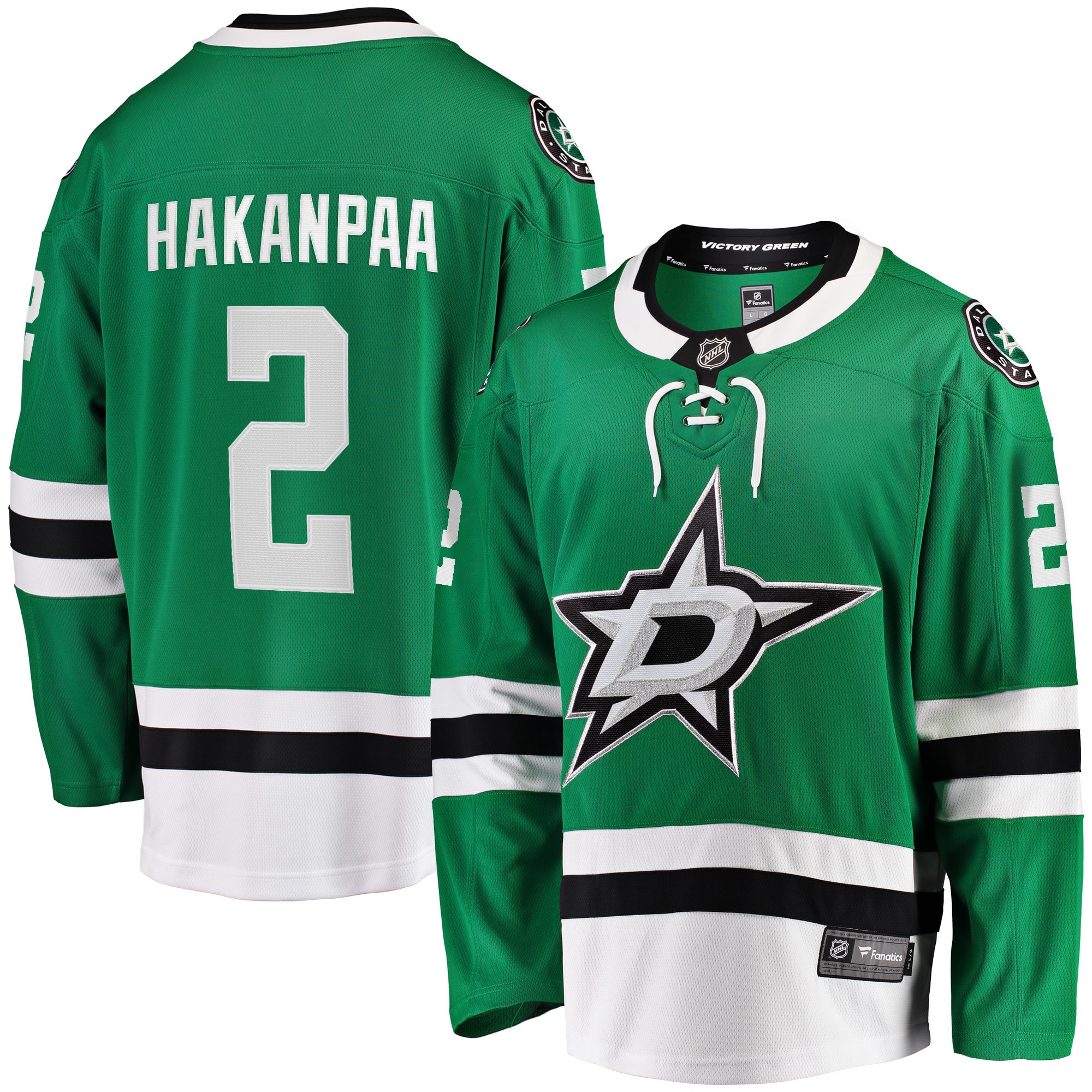Jani Hakanpaa Dallas Stars Fanatics Branded Home Breakaway Player Jersey - Kelly Green Nhl