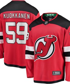 Janne Kuokkanen New Jersey Devils Fanatics Branded Home Breakaway Player Jersey - Red Nhl