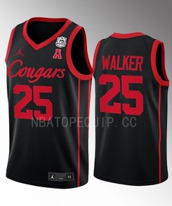 Jarace Walker 25 Houston Cougars Uniform Jersey 2022-23 College Basketball Black