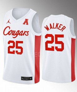 Jarace Walker 25 Houston Cougars White Jersey 2022-23 College Basketball