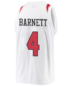 Jared Barnett 4 San Diego State Aztecs 2023 Basketball Jersey- Men White