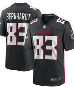 Jared Bernhardt Atlanta Falcons Game Player Jersey - Black