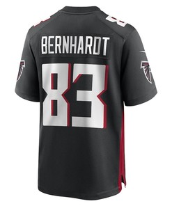 Jared Bernhardt Atlanta Falcons Game Player Jersey - Black