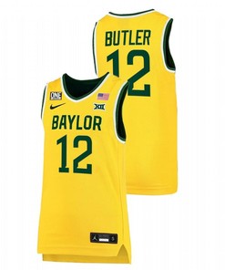 Jared Butler 12 Gold Baylor Bears Alumni College Basketball Jersey