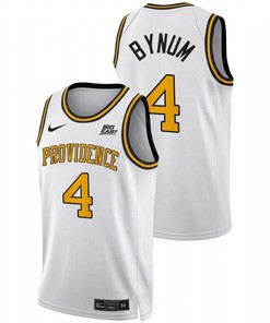 Jared Bynum 4 White Providence Friars 2022 Big East College Basketball Jersey