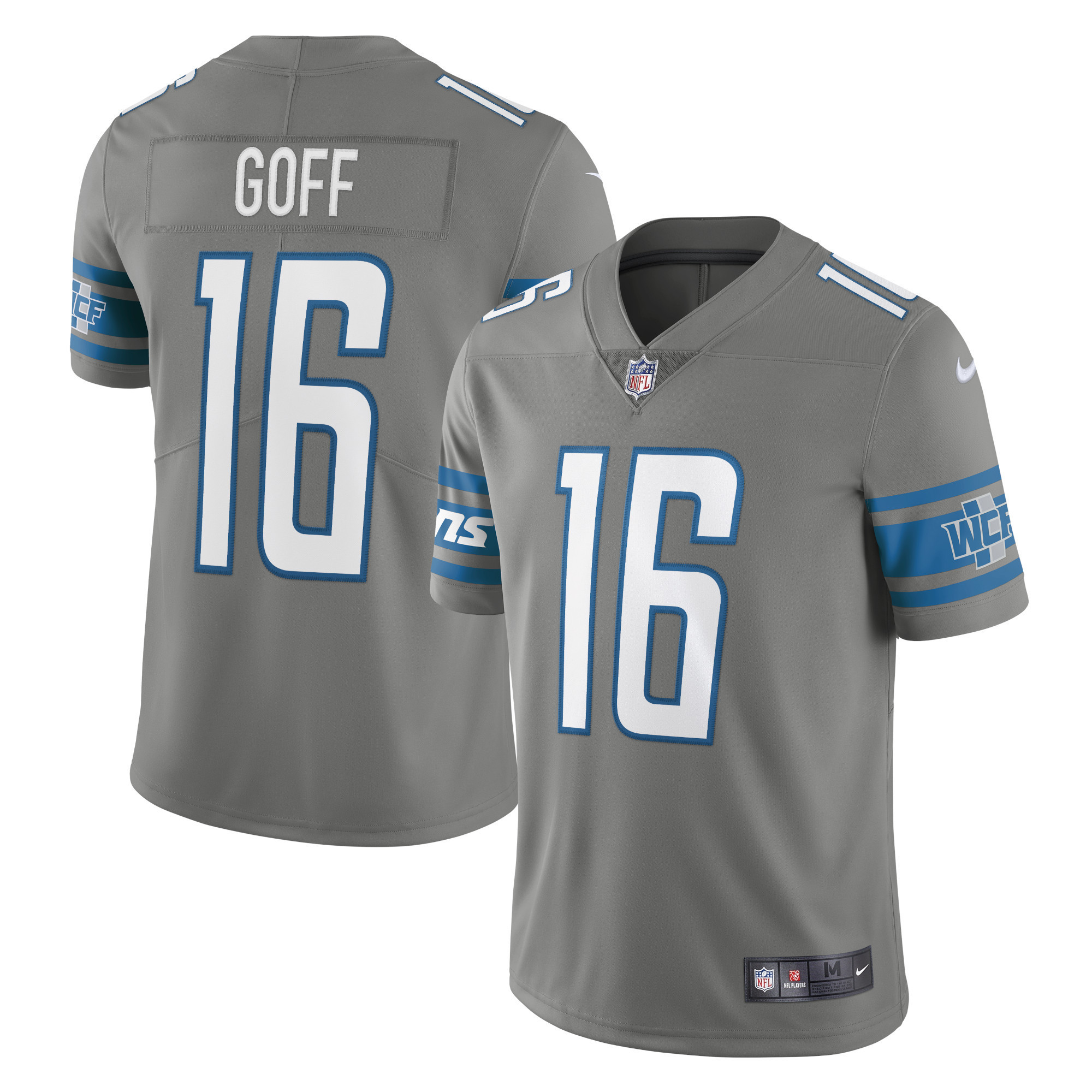 Jared Goff Detroit Lions Alternate Vapor Limited Jersey - Steel Nfl