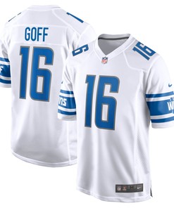 Jared Goff Detroit Lions Game Jersey - White Nfl