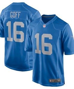 Jared Goff Detroit Lions Game Player Jersey Blue Nfl