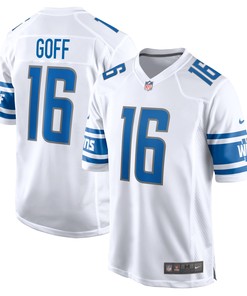 Jared Goff Detroit Lions Team Game Jersey - White Nfl