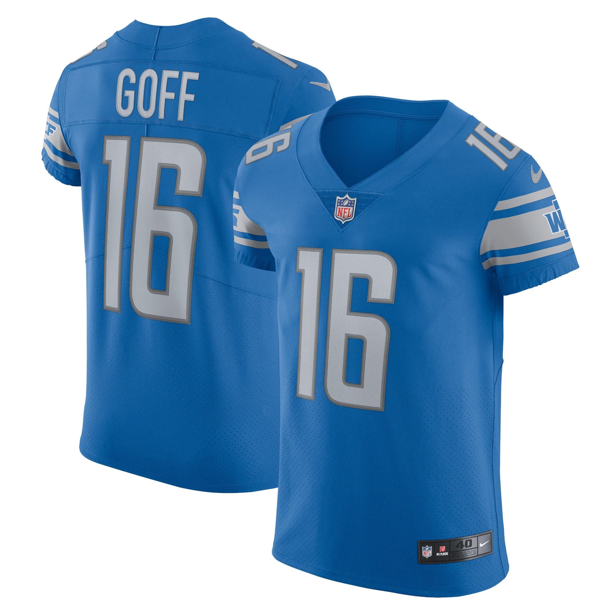 Jared Goff Detroit Lions Vapor Elite Player Jersey - Blue Nfl